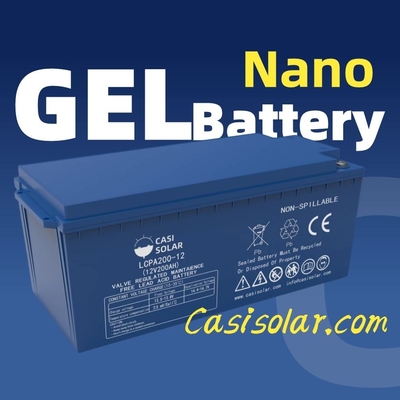 12V 200AH Deep Cycle AGM Gel Solar Battery For Home Storage With Long Life