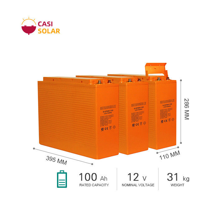 IEC 61427 Maintenance Free Deep Cycle Battery 100ah